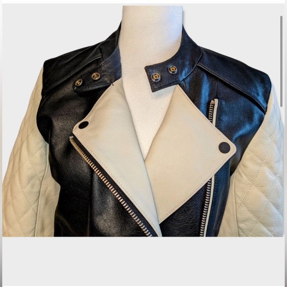 Scotch & Soda Buffalo Leather Quilted Jacket with silk lining - Picture 2 of 10